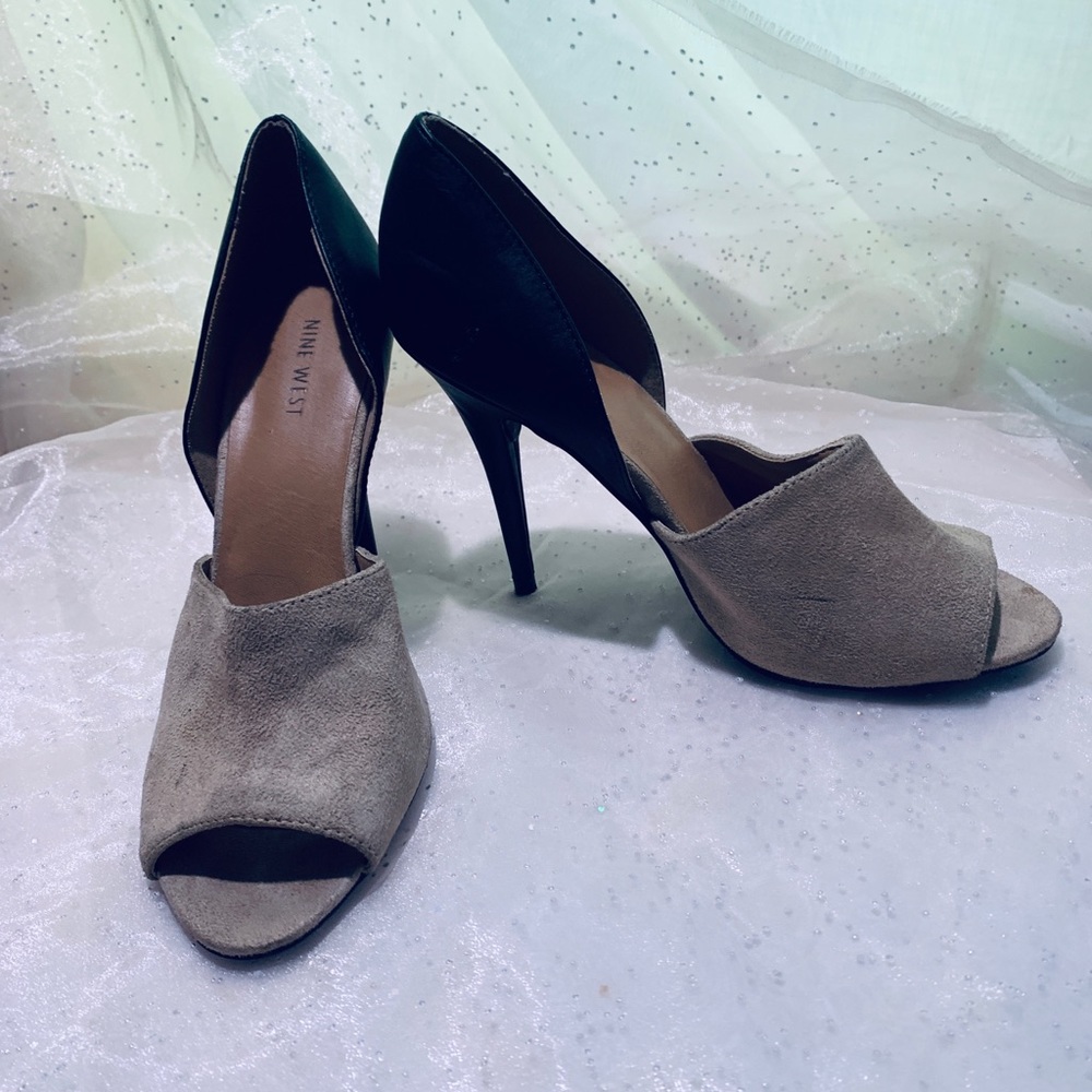 Nine West 3inch heel suede/leather shoes.